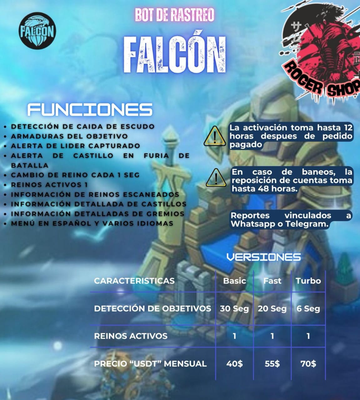 BOT DE RASTREO "FALCON"